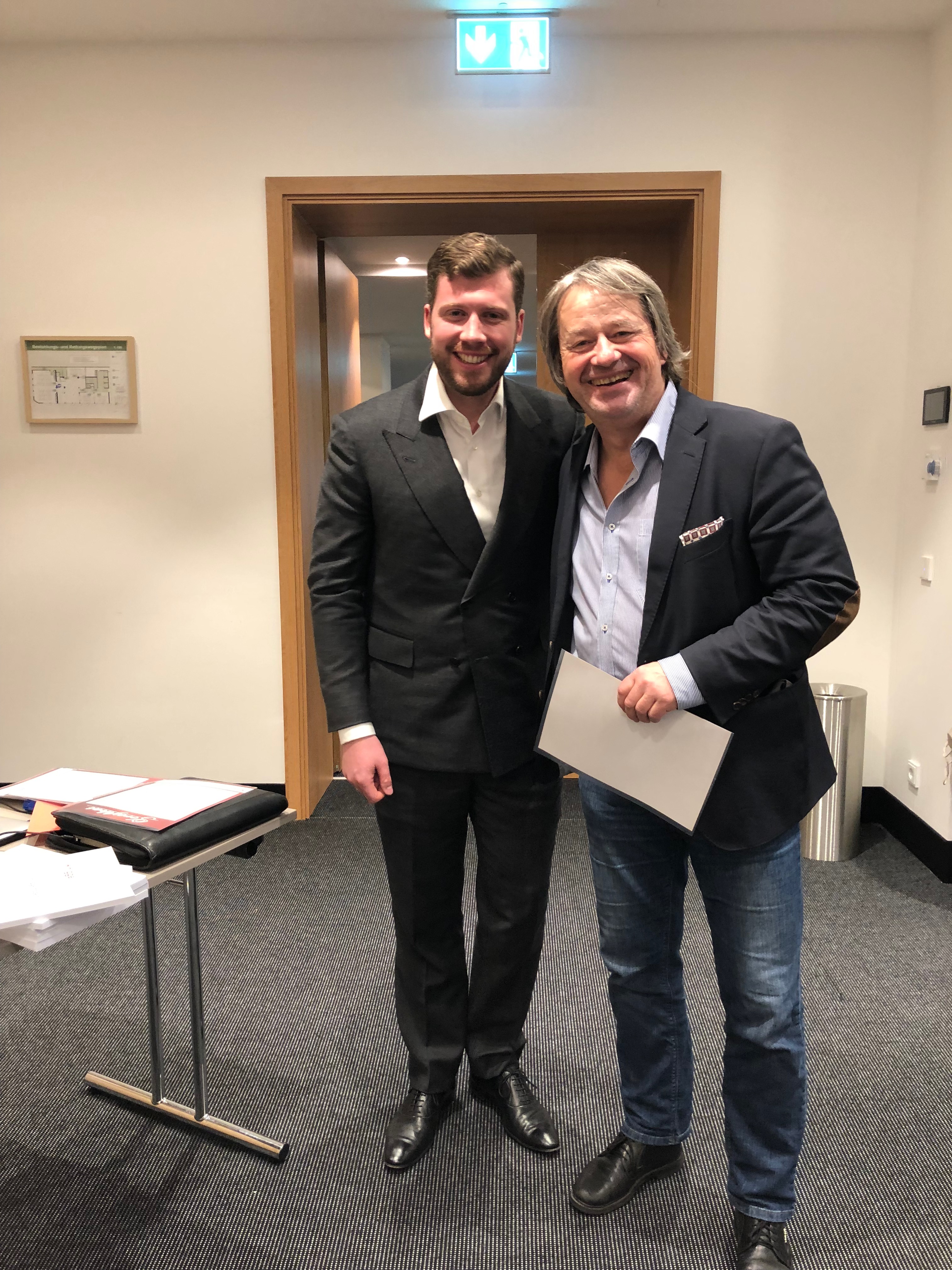 Andreas Möbius mit Clemens Graf Hoyos